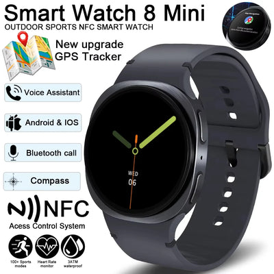 Galaxywatch Ultra 8 Ladies SmartWatch Compass IP68 waterproof BT Call GPS map navigation Men SmartWatch For Android IOS