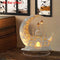 2D Acrylic Crescent Castle Ornament – Ramadan & Eid Al-Fitr Mubarak Table Decoration