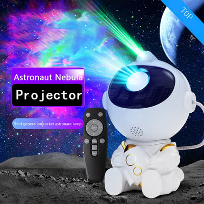 LED Star Galaxies Projector Night Light | Astronaut & Starry Sky Atmosphere Lamp for Bedroom, Kids’ Room Decor, Gift