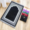 Prayer Rug Set with Portable Bag | Soft Beaded Mat for Women & Men,Turkish Ramadan/Eid/Hajj Travel Gift
