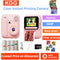 Instant Camera Color Printing Camera 32GB 1080P Thermal Print Toys Camera Print Photo Video Games Music Children Gift
