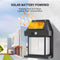 Solar Outdoor LED Wall Light | Waterproof, Powerful Solar Energy Lamp with Light Sensor for Garden, Yard, Fence & Home Decor