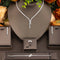 Jewelry Set with Cubic Zirconia Inlays, Suitable for Women to Wear at Daily Banquets