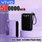 VIVO 500000mAh Power Bank Portable Fast Charging Large Capacity Powerbank with Built-in 4 Cables For IPhone Samsung Xiaomi