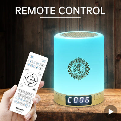 Bright Quran Azan Bluetooth Speaker with Portable LED Night Light