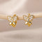 Butterfly Earrings For Women Girls Modern Gold Color Stainless Steel Earrings 2026 Trend New in Wedding Aesthetic