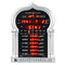 Islamic Mosque Wall Clock with Hijri Calendar Qibla Direction for Ramadan Daily Alarm & Remote, EU Plug, Silver