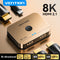 HDMI 2.1 Bi-Directional Switcher 8K@60Hz / 4K@120Hz – 2-in-1-Out & 1-in-2-Out for PS5, Xbox, PC, Laptop, TV, Monitor