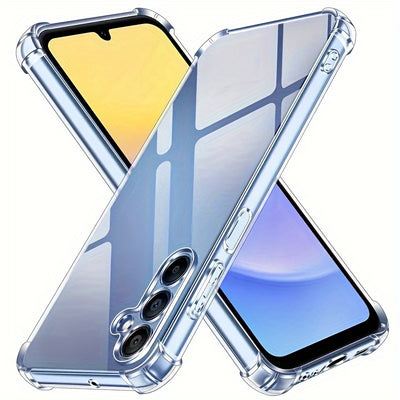 Shockproof Transparent TPU Case for Samsung A05S / A15 5G / A25 5G / A35 / A55 – Four-Corner Protection