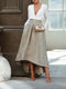 Solid Color Irregular Wide Skirt