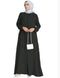 Women's Solid Color Simple Long-sleeved Loose-fitting Elegant Dress