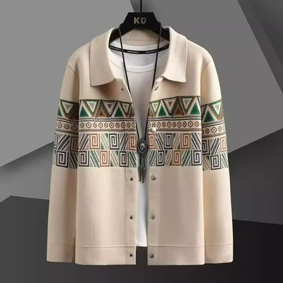 Seamless Knit Cardigan Fallwinter Loose-fitting Jacket Top