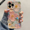 Phone Case - Phone Case - New Stylish Y2K Iridescent Blue Flower Irregular Wavy Edge Dopamine Shockproof Phone Case for Iphone 17, 16, 15, 14, 13, 12, 11, And Popular Among Influencers And As a Gift for Special Occasions