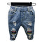 New Korean Style Hollow Stitching Children's Pants Washed