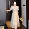 New French-style Elegant Waist-cinching Womens Dress