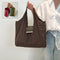 Women's Handbag With Key-ring Design Lightweight Shoulder Bag Large Capacity Shopping Bags