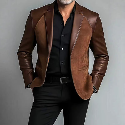 Stylish Suit-collar Coat For Middle-aged Dads