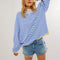 Autumn And Winter New Series Fashion Striped Loose Multicolor Sweater