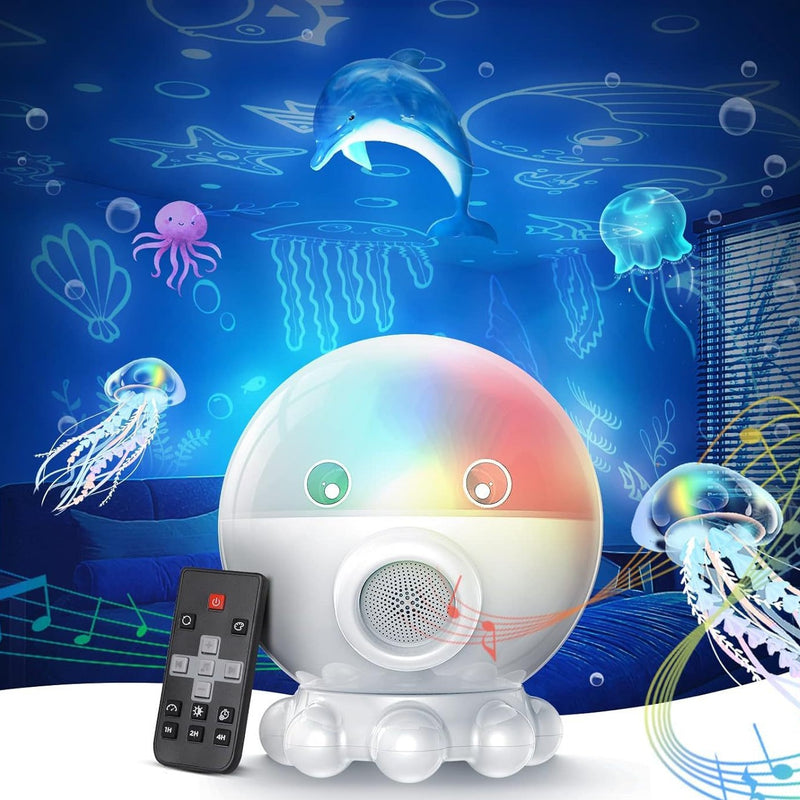 Octopus Starry Sky Light RGB Creative Remote Jellyfish Music Projection Lamp