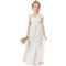 Kids Dress Ladies White Flower Girl Wedding