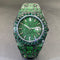 Full Diamond Blue Diamond Hip Hop Niche Luminous Pointer Quartz Men's Watch