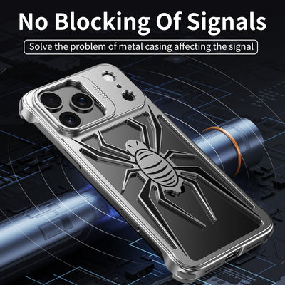 Stylish Borderless Aluminum Alloy Phone Case, Compatible with Apple for iphone 17 Pro Max/for Iphone 17 Pro, Featuring an Aluminum Alloy Lens Stand, a Sleek And Premium Business Phone Cover, Iph Pro Max Cases, Iph Wallet
