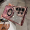 The Glittering Diamond-Edged Electroplated Case Is Suitable for The for Samsung Galaxy S25, S24, S23, And S22 Ultra Series. It Comes with a Lens Film And a Glitter Diamond Stand, Providing a Luxuriou