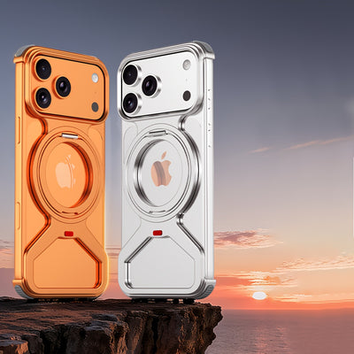 Phone Case - Phone Case - Distinctive Frameless Metal Phone Cover, Compatible with for iphone 17/16/15/14 17Promax/17Pro/for Iphone Air, Featuring a Creatively Shaped Design for Fall Protection And Heat Dissipation