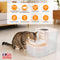 1Pc Smart Pet Water Fountain Automatic Cat Water Dispenser 4.5L Cordless Rechargeable Dog Water Fountain Self-Refill With 3 Adjustable Volume 3 Time Intervals Remote Control Cleaning Brush