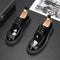 Men's Retro British Style Casual Shoes With Inner Heightening Thick Sole