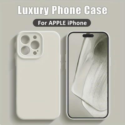 Luxury Silicone Lens Protective Phone Case Simple Fashion Phone Case for Iphone