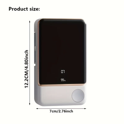 Smart Aroma Diffuser – 7-Speed, 1800mAh Battery, Digital Display, Timer, Quiet USB Operation, Wall-Mountable, Suitable for Home, Office, Car, Compatible with Essential Oils