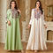 Elegant Beaded Embroidery Dress For Muslim Women In A Long Robe Style