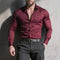Casual Mens Long-sleeve Dress Shirt
