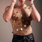 Mens Fishnet Stone-embellished Hollow-out Topa Perfect Choice For A Nightclub Look